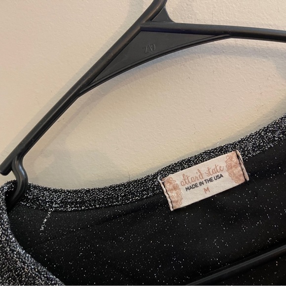 Altard State Metallic Gray Nashville Graphic T-Shirt Western Boho Casual - Picture 5 of 5